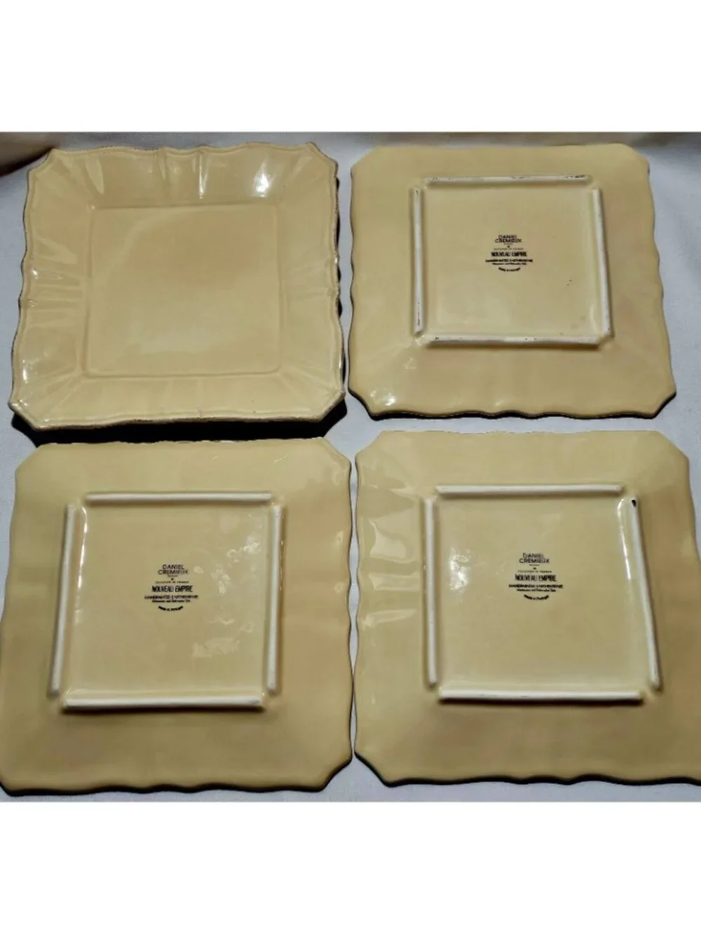 4 Daniel Cremieux Nouveau Empire Butter Salad Dessert Plates 8.5